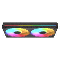 Cougar 240mm COUGAR Forward-Lüfter Unity240-FB,240 ARGB PWM, schwarz