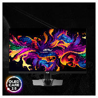 MSI MPG 321URXDE QD-OLED (80 cm (31.5 Zoll), schwarz, UltraHD/4K, QD-OLED, Adaptive-Sync, USB-C, 240Hz Panel) – Ansicht 7