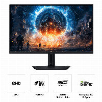 Samsung 68cm/27" (2560x1440) Samsung Odyssey G6 LS27FG602EUXEN 16:9 WQHD IPS 1ms 350Hz HDMI DisplayPort VESA HDR FreeSync Black – Ansicht 4