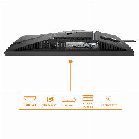 AOC Agon Pro CS24A - 24 Zoll Full HD Gaming, 610Hz 0,5ms gtg, G-Sync,HDR400 (1920x1080, 2x HDMI 2.1, DP 1.4, USB Hub) schwarz-rot-orange – Ansicht 3