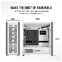 Corsair 7000D Airflow White Full Tower Gaming Gehäuse mit Glas Seitenfenster