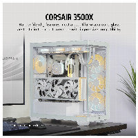 Corsair 3500X weiß Midi Tower ATX Gaming Gehäuse