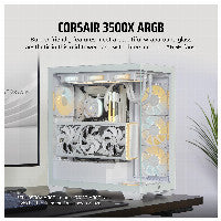 Corsair 3500X ARGB weiß Midi Tower ATX Gaming Gehäuse