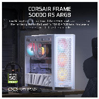 CORSAIR Frame 5000D RS ARGB Weiß Midi Tower ATX Gaming Gehäuse