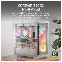 CORSAIR Midi 3500X RSR ARGB (Tempered Glass) White