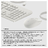 HP HP Tastatur+Maus 225 Set Kabelgebunden Weiß – Ansicht 4