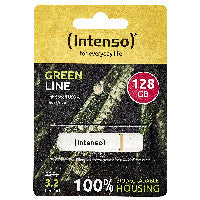 Intenso Green Line USB-Stick 128 GB USB Typ-A 3.2 Gen 1 (3.1 Gen 1) Beige, Braun