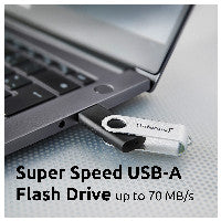 Intenso USB-Stick Office Line, 32 GB, USB-A, 3.2 Gen 1x1, schwarz-silber