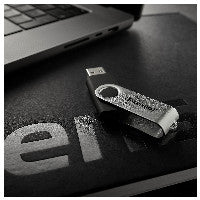 Intenso USB-Stick Office Line, 32 GB, USB-A, 3.2 Gen 1x1, schwarz-silber