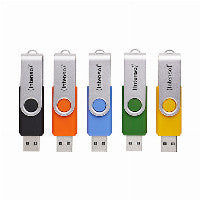 Intenso 5 x USB-Stick Office Line, 16 GB, USB-A, 3.2 Gen 1x1, bunt