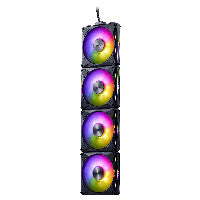ADATA K COOLER XPG Hurricane MAG 120 ARGB PWM Lüfter 120mm schwarz 4er Pack