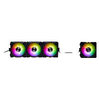 ADATA K COOLER XPG Hurricane MAG 120 ARGB PWM Lüfter 120mm schwarz 4er Pack – Ansicht 2