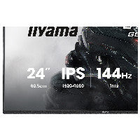 iiyama 60,5 cm/23,8? (1920×1080) iiyama G-Master GB2441HSU-B1 16:9 FHD IPS 1 ms 144 Hz HDMI DisplayPort VESA Black – Ansicht 8