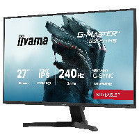 iiyama 68,6 cm/27? (1920×1080) iiyama G-Master G2771HS-B1 16:9 FHD Fast IPS 0,4 ms 240 Hz HDMI DisplayPort VESA Black – Ansicht 2
