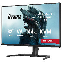 iiyama 80,0 cm/31,5" (3840x2160) iiyama G-MASTER GB3261UHSCP-B1 16:9 VA 0,6ms 144Hz HDMI 2.1×2 DisplayPort 1.4 USB-C (95W) USB-Hub VESA Speaker Black – Ansicht 2