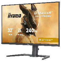 iiyama 80,0 cm/31,5" (2560×1440) iiyama G-MASTER GB3295QSU-B1 16:9 Fast VA 0,4ms (MPRT) 240Hz HDMI 2.1 ×2 DisplayPort 1.4 USB Hub VESA Speaker Black – Ansicht 2