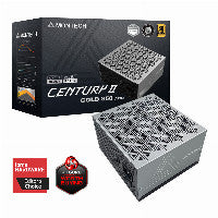 Montech CENTURY II 850W (argent, 1x GPU haute puissance à 12 broches, 4x PCIe, gestion des câbles, 850 watts)