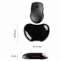 Fellowes Fellowes Maus-Handgelenkauflage Crystal schwarz – Ansicht 2