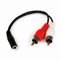 6IN 3.5MM TO RCA AUDIO CABLE