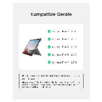 inateck Keyboard Surface gray, Sureface GO 1-4 Com. QWERTZ – Ansicht 2