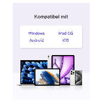 inateck Keyboard Tablet QWERTZ gray – Ansicht 3