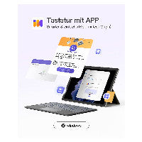 inateck Keyboard Tablet QWERTZ gray – Ansicht 4