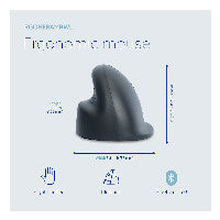 R-Go Tools Vertikale Maus R-Go HE Basic, Ergonomische maus, medium (Handlänge 165-185mm), Rechtshänder