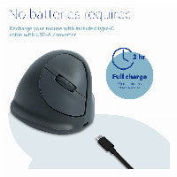 R-Go Tools Vertikale Maus R-Go HE Basic, Ergonomische maus, medium (Handlänge 165-185mm), Rechtshänder