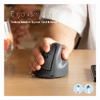 R-Go Tools Vertikale Maus R-Go HE Basic, Ergonomische maus, medium (Handlänge 165-185mm), Rechtshänder