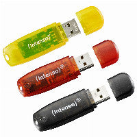 Intenso Rainbow 3x32GB Yellow/Red/Black USB-Stick USB Typ-A 2.0 Transparent