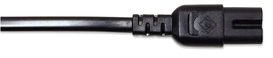 Manhattan Stromkabel, CEE 7/16-Stecker auf C7-Buchse ("Euro 8"), 1,8 m, schwarz