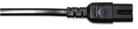 Manhattan Stromkabel, CEE 7/16-Stecker auf C7-Buchse ("Euro 8"), 1,8 m, schwarz