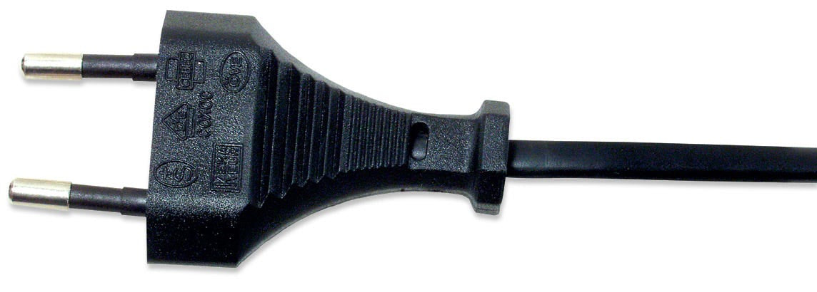 Manhattan Stromkabel, CEE 7/16-Stecker auf C7-Buchse ("Euro 8"), 1,8 m, schwarz