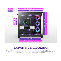 NZXT H9 FLOW RGB+ (2025) All Black MidiTower CM-H92FB-P1 – Ansicht 4