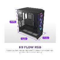 NZXT H9 FLOW RGB+ (2025) All Black MidiTower CM-H92FB-P1
