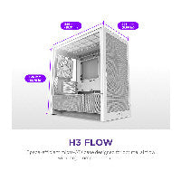 NZXT H3 FLOW All White MidiTower CC-H31FW-01 – Ansicht 2
