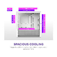 NZXT H3 FLOW All White MidiTower CC-H31FW-01 – Ansicht 5