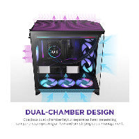 NZXT H9 FLOW RGB All Black MidiTower CM-H92FB-R1