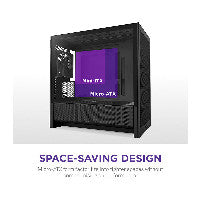 NZXT H3 FLOW All Black MidiTower Mesh CC-H31FB-01 – Ansicht 3