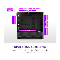 NZXT H3 FLOW All Black MidiTower Mesh CC-H31FB-01 – Ansicht 5