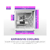 NZXT H9 FLOW All White MidiTower CM-H92FW-01 – Ansicht 4