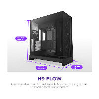 NZXT H9 FLOW All Black MidiTower Mesh CM-H92FB-01 – Ansicht 2