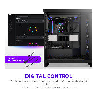 280mm NZXT F-Series F280X RGB Fan Single Black RF-U28PN-B1