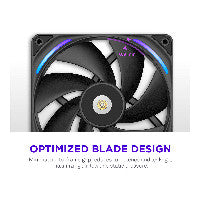 280mm NZXT F-Series F280X RGB Fan Single Black RF-U28PN-B1
