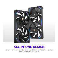 280mm NZXT F-Series F280X RGB Fan Single Black RF-U28PN-B1