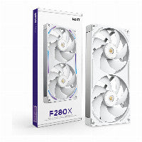280mm NZXT F-Serie F280X RGB Lüfter Single White RF-U28PN-W1
