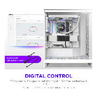 280mm NZXT F-Serie F280X RGB Lüfter Single White RF-U28PN-W1