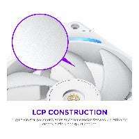 280mm NZXT F-Serie F280X RGB Lüfter Single White RF-U28PN-W1