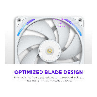 280mm NZXT F-Serie F280X RGB Lüfter Single White RF-U28PN-W1