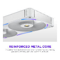 280mm NZXT F-Serie F280X RGB Lüfter Single White RF-U28PN-W1
